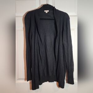 Merona Black Open Front Cardigan Sweater XXL